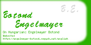 botond engelmayer business card